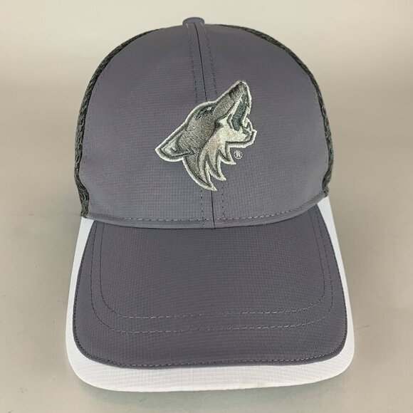 Arizona Coyotes NHL Gray Antigua Strapback Adjustable Hat - Picture 2 of 5